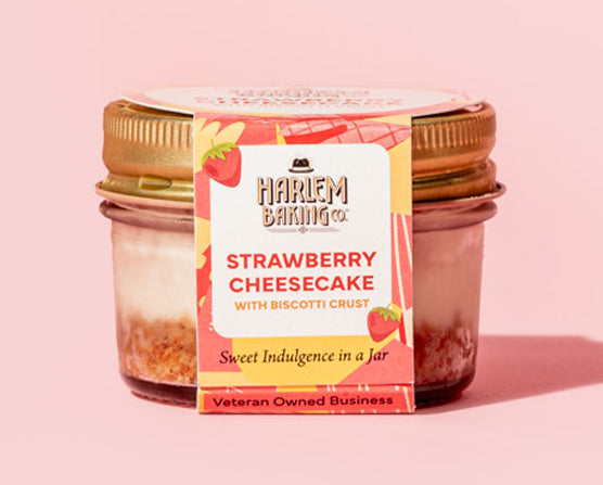 Strawberry Cheesecake with Biscotti Crust