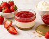 Strawberry Cheesecake with Biscotti Crust